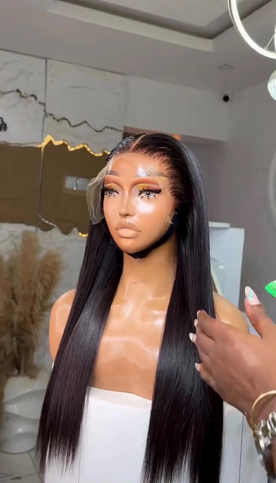 24” SDD Bone straight 13/4 HD Lace pre plucked