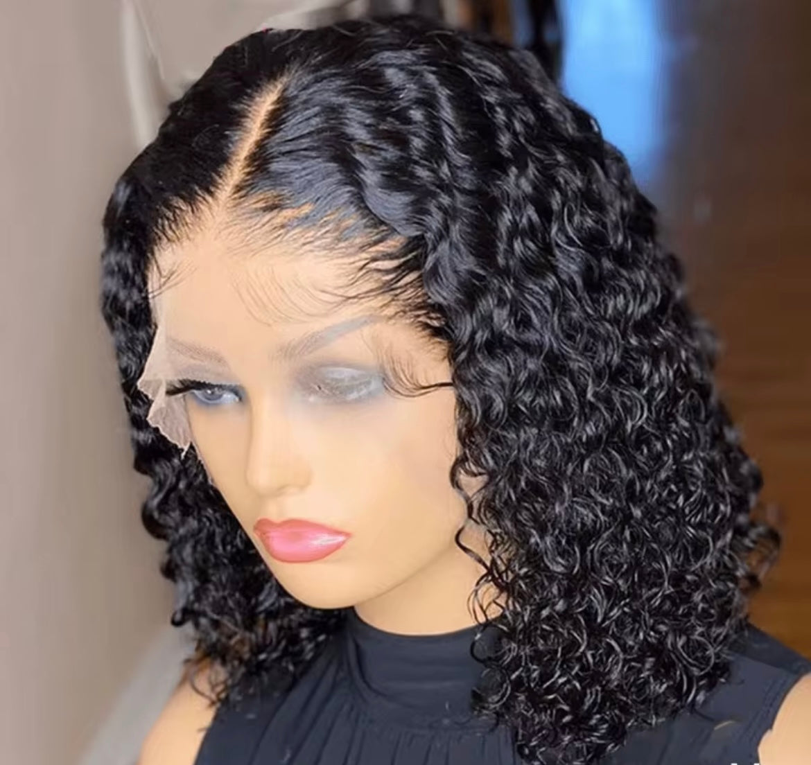 26” Black Water wave 13/4 HD Lace pre plucked