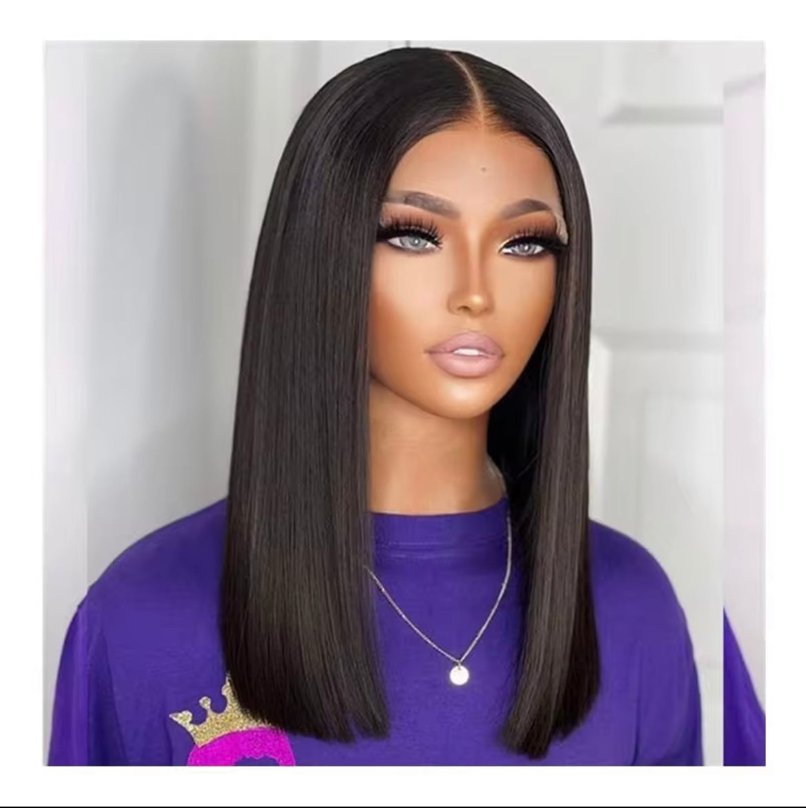 14”SDD Black Bob 13/4 HD Lace pre plucked