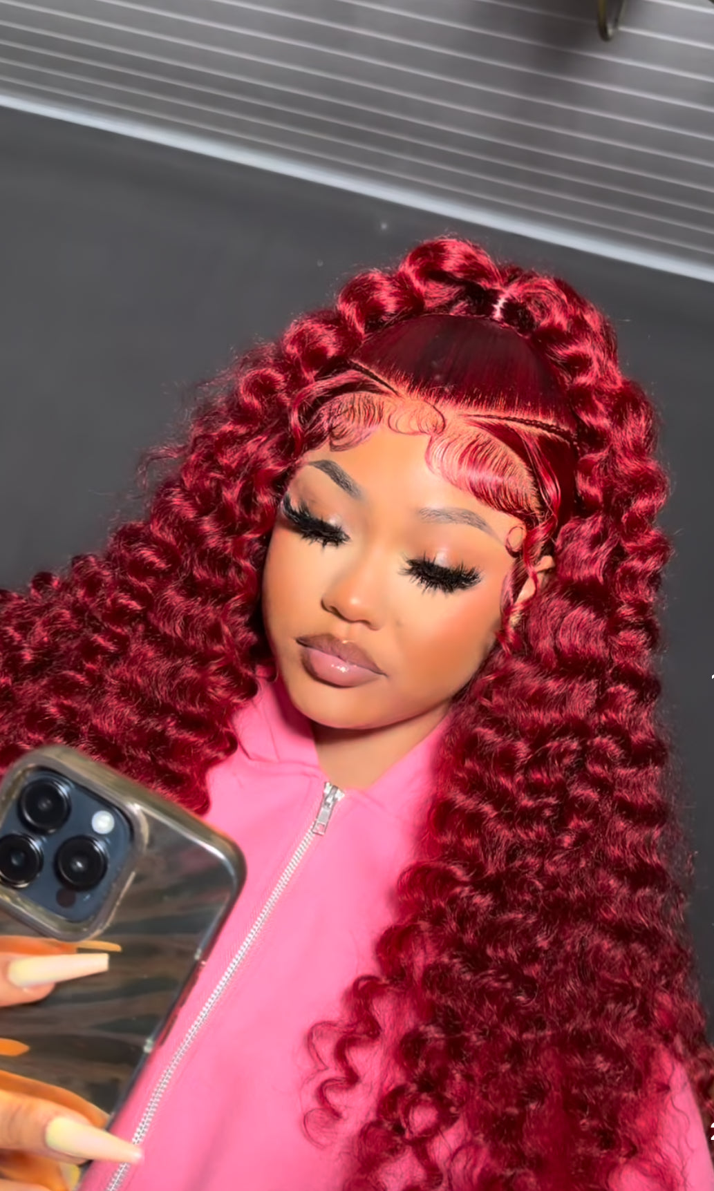 28” 99J Deep wave Curly 13/4 HD Lace, pre plucked