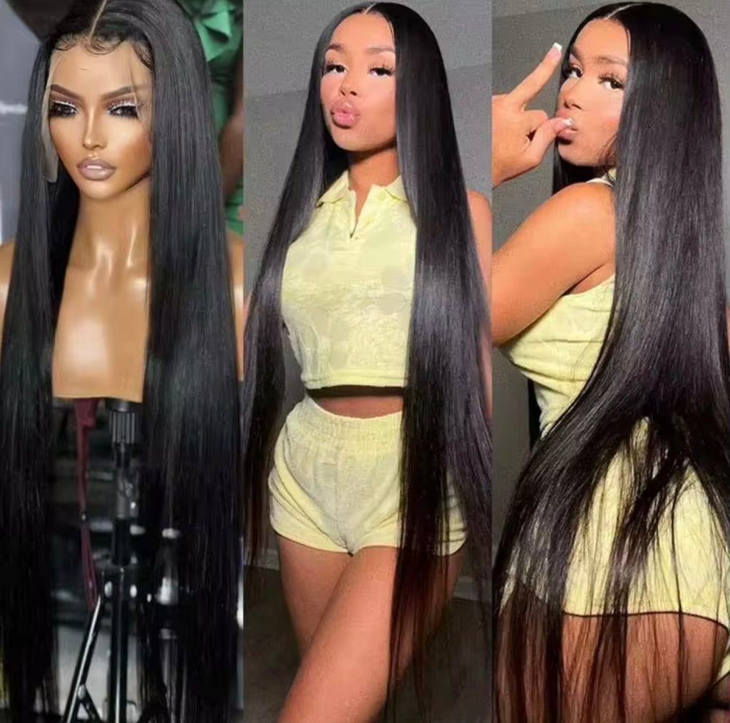 32” SDD Bone straight Black 13/4 HD Lace pre plucked