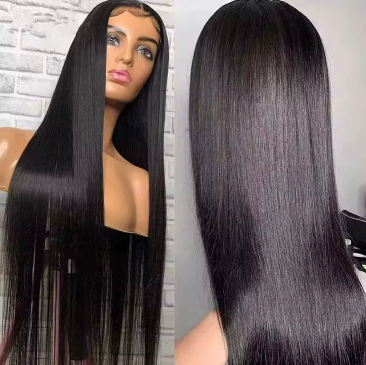 32” SDD Bone straight Black 13/4 HD Lace pre plucked